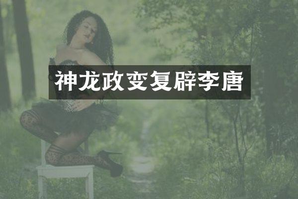 神龙政变复辟李唐