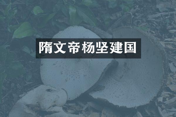 隋文帝杨坚