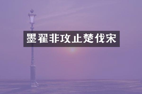 墨翟非攻止楚伐宋