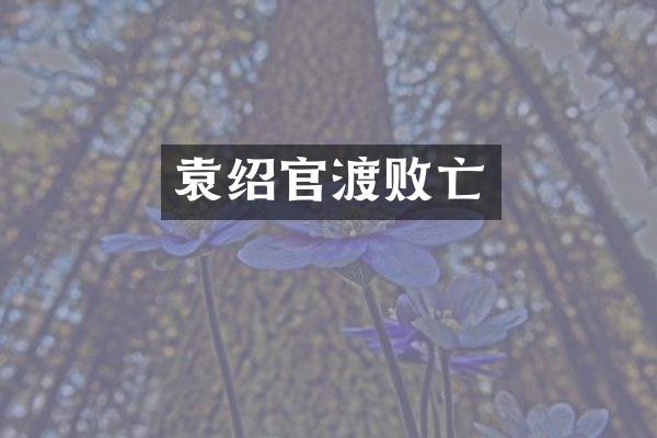 袁绍官渡败亡