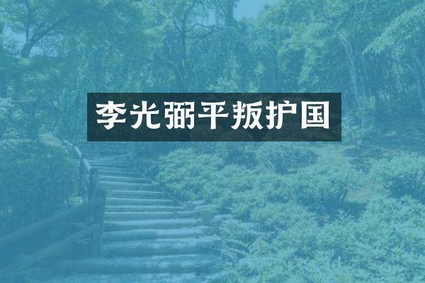 李光弼平叛护国