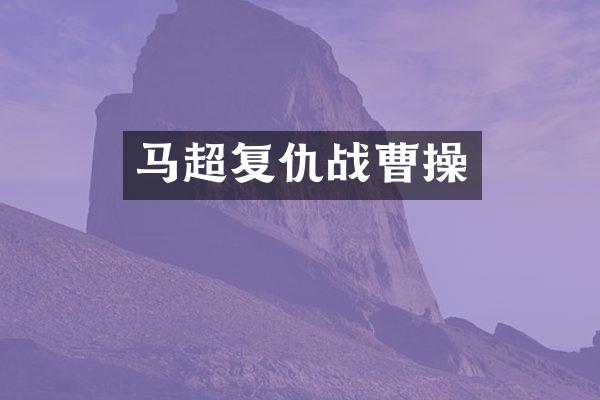 马超复仇战曹操