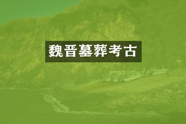 魏晋墓葬考古