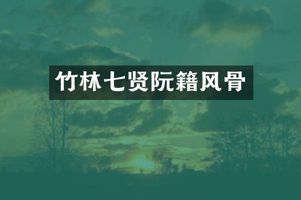 竹林七贤阮籍风骨