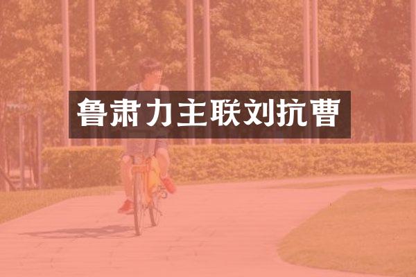 鲁肃力主联刘抗曹