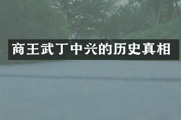商王武丁中兴的历史真相