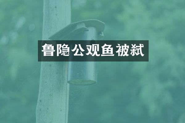 鲁隐公观鱼被弑