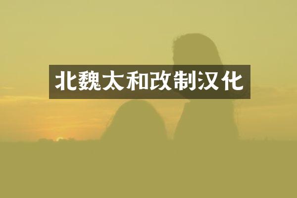 北魏太和改制汉化