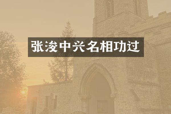 张浚中兴名相功过