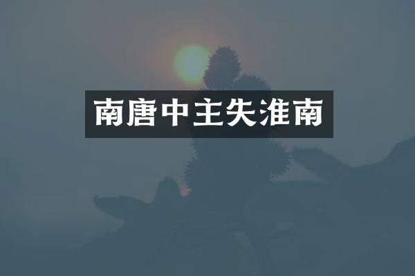 南唐中主失淮南