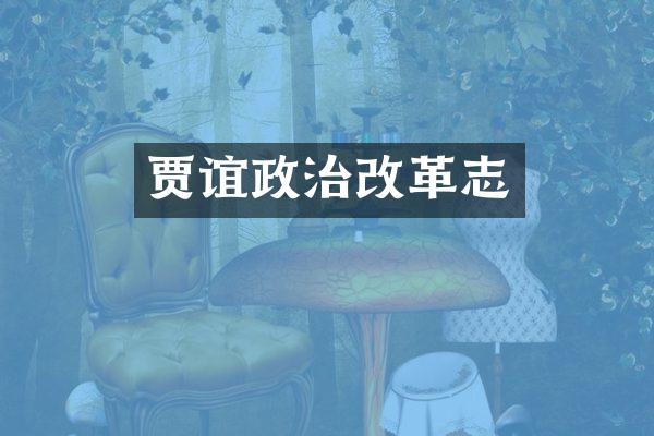 贾谊政治改革志