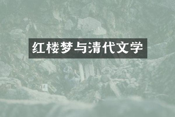 红楼梦与清代文学