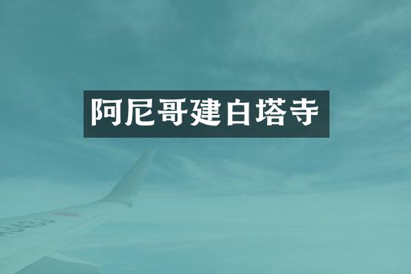 阿尼哥建白塔寺