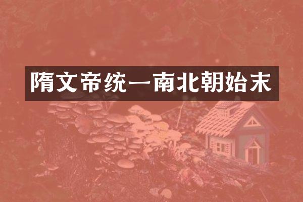 隋文帝统一南北朝始末