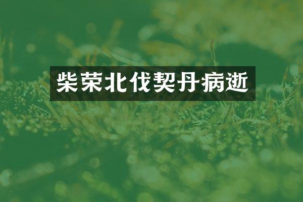 柴荣北伐契丹病逝