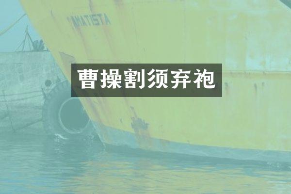 曹操割须弃袍