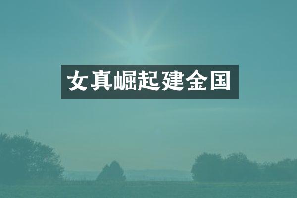 女真崛起建金国