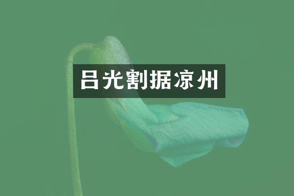 吕光割据凉州