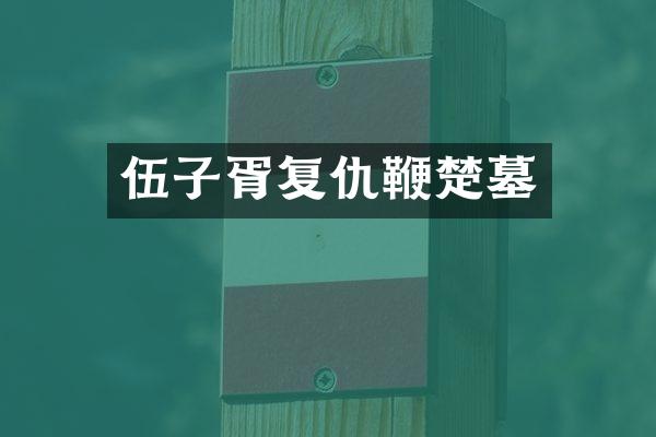 伍子胥复仇鞭楚墓