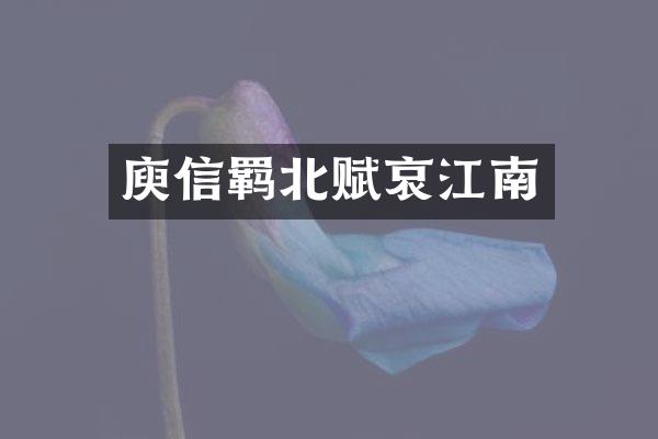 庾信羁北赋哀江南