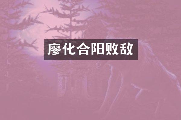 廖化合阳败敌