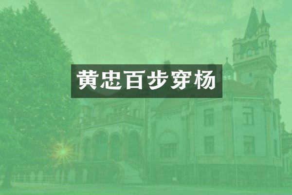 黄忠百步穿杨