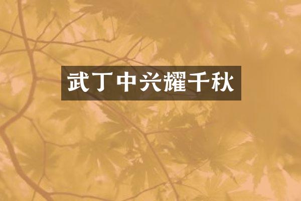 武丁中兴耀千秋