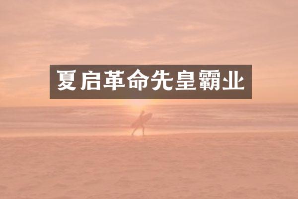 夏启革命先皇霸业
