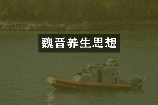 魏晋养生思想