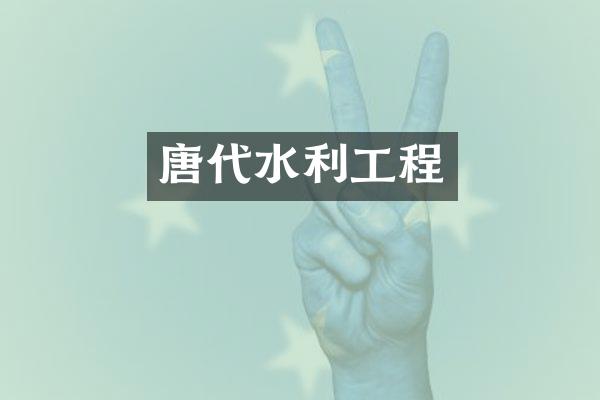 唐代水利工程