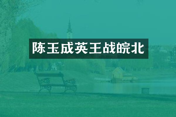 陈玉成英王战皖北