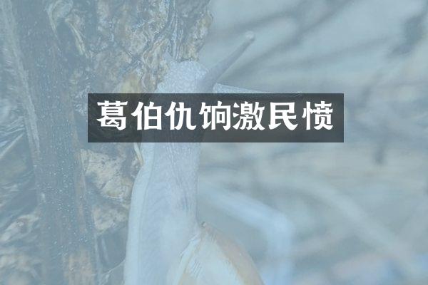葛伯仇饷激民愤