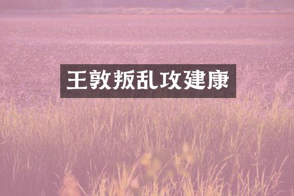 王敦叛乱攻建康
