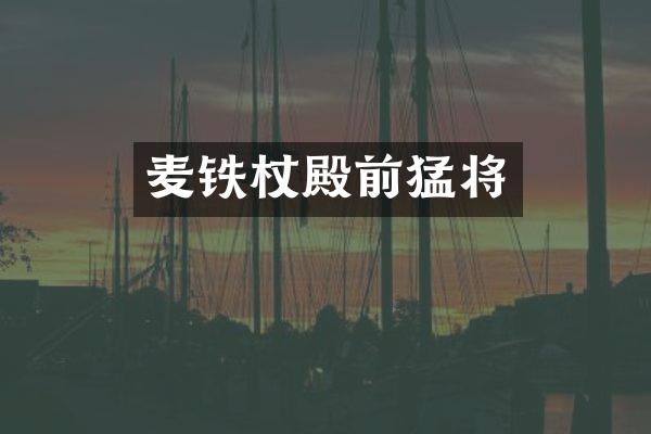 麦铁杖殿前猛将