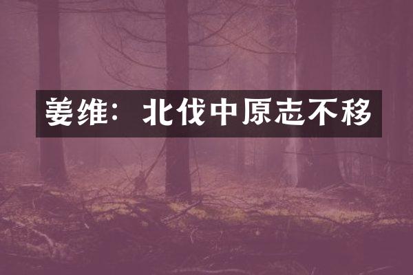 姜维：北伐中原志不移