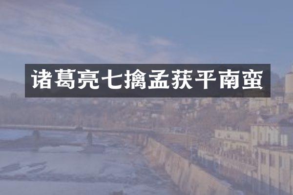 诸葛亮七擒孟获平南蛮