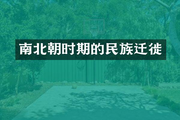 南北朝时期的民族迁徙