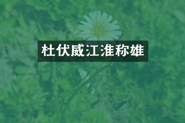 杜伏威江淮称雄