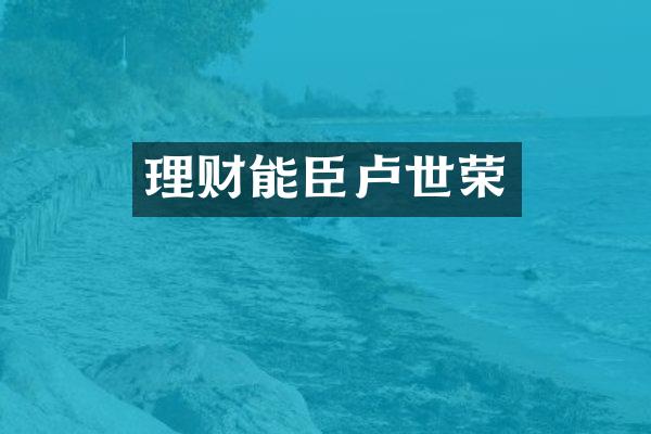 理财能臣卢世荣