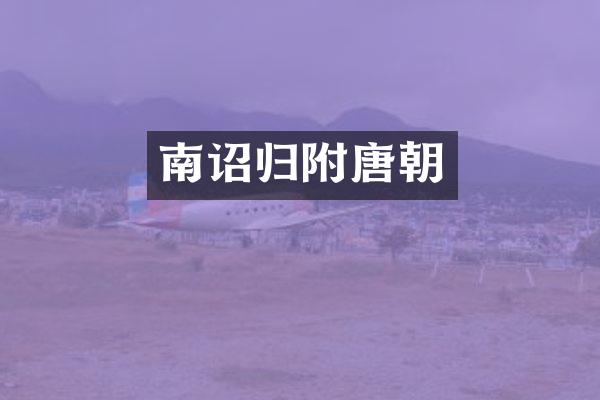 南诏归附唐朝