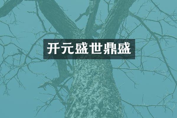 开元盛世鼎盛