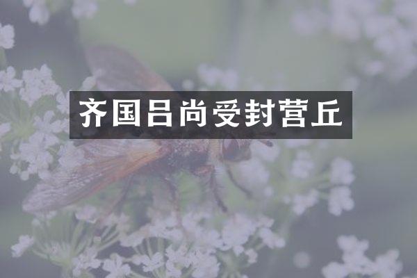 齐国吕尚受封营丘