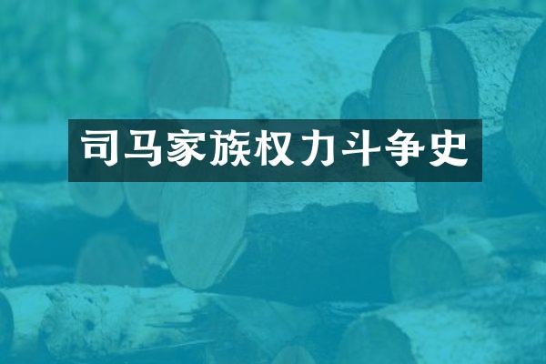 司马家族权力斗争史