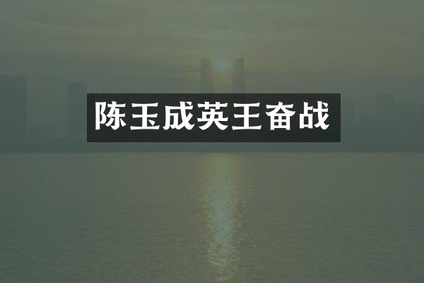 陈玉成英王奋战