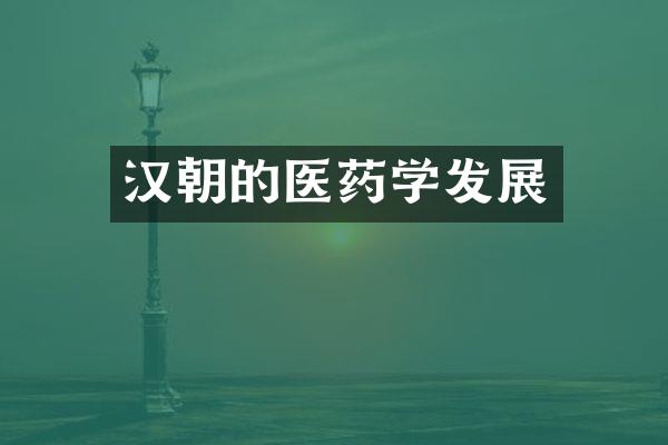 汉朝的医药学发展