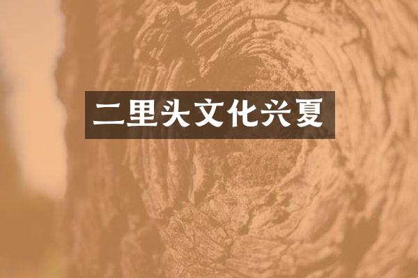 二里头文化兴夏