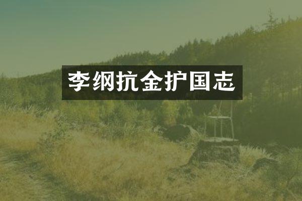 李纲抗金护国志