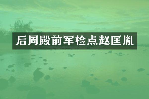 后周殿前军检点赵匡胤