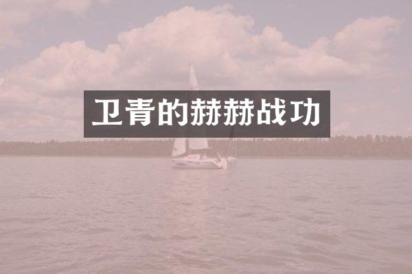 卫青的赫赫战功
