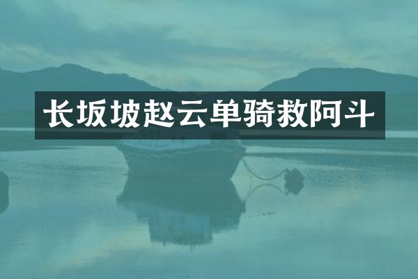 长坂坡赵云单骑救阿斗